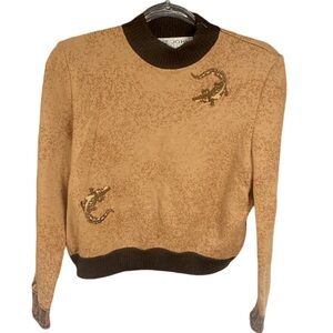 St John vintage alligator sweater size 8